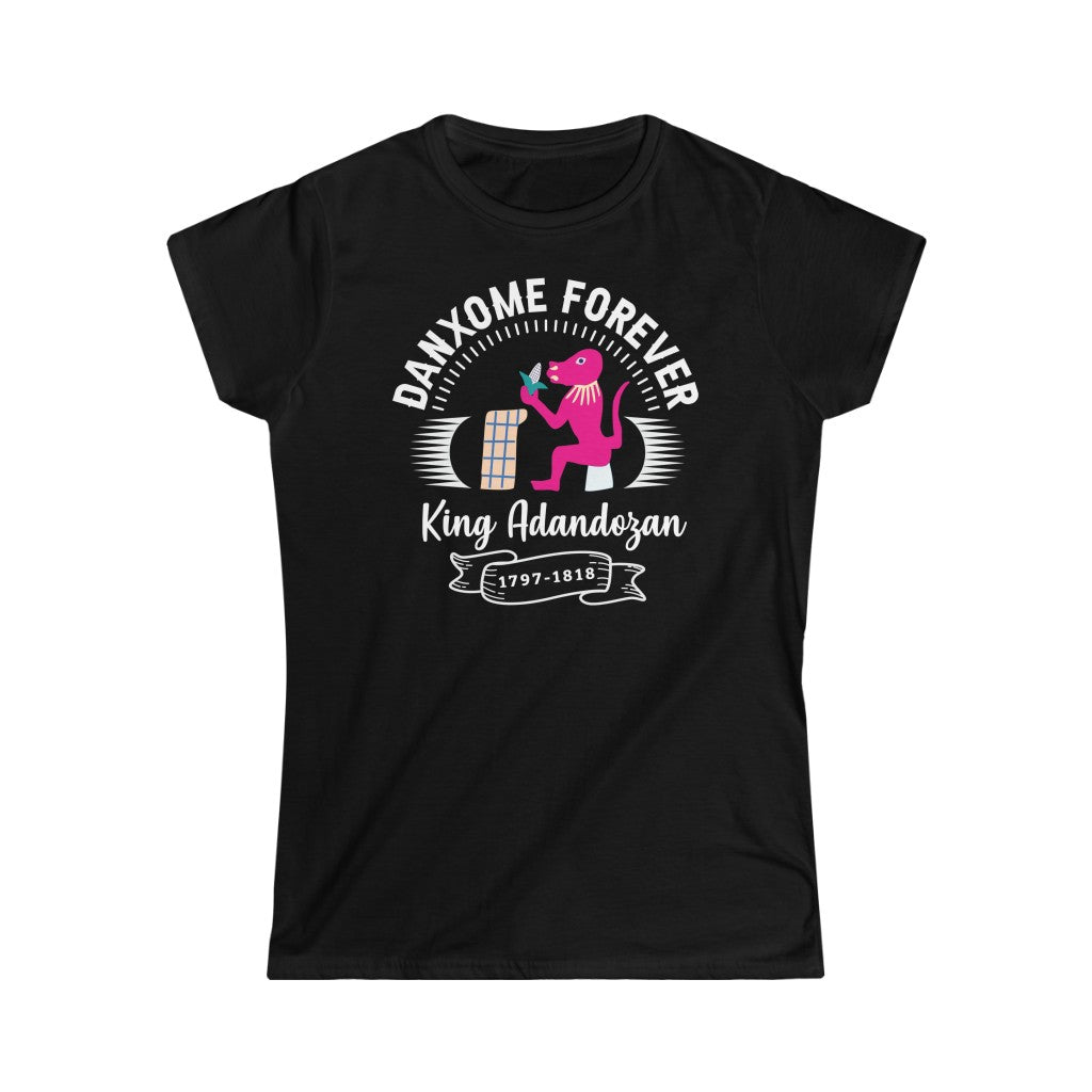Tee-Shirt- King Adandozan - Femme - Softstyle - Noir - Manches Courtes