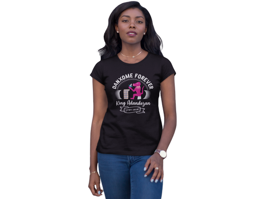 Tee-Shirt- King Adandozan - Femme - Softstyle - Noir - Manches Courtes