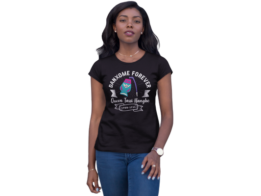 Tee-Shirt- Queen Tassi Hangbé - Femme - Softstyle - Noir - Manches Courtes